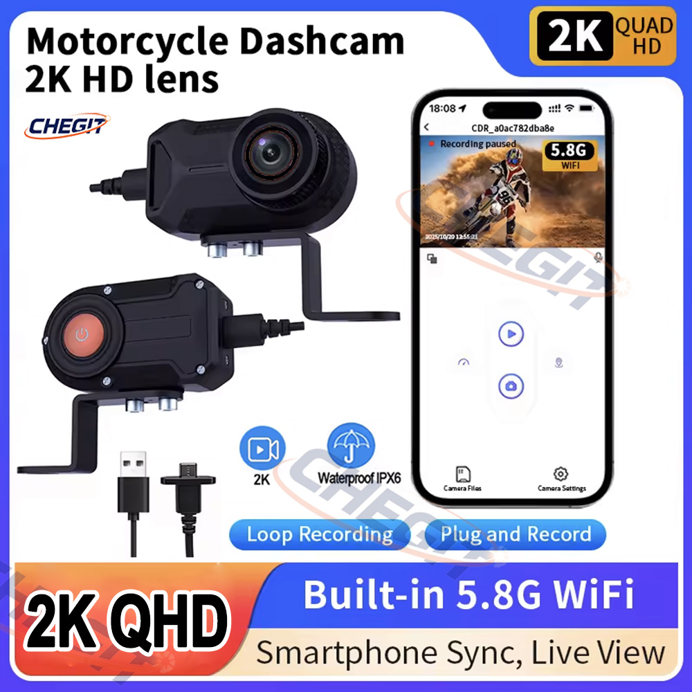 Mountain Biking Images - 오토바이 DVR 2K HD WiFi 방수