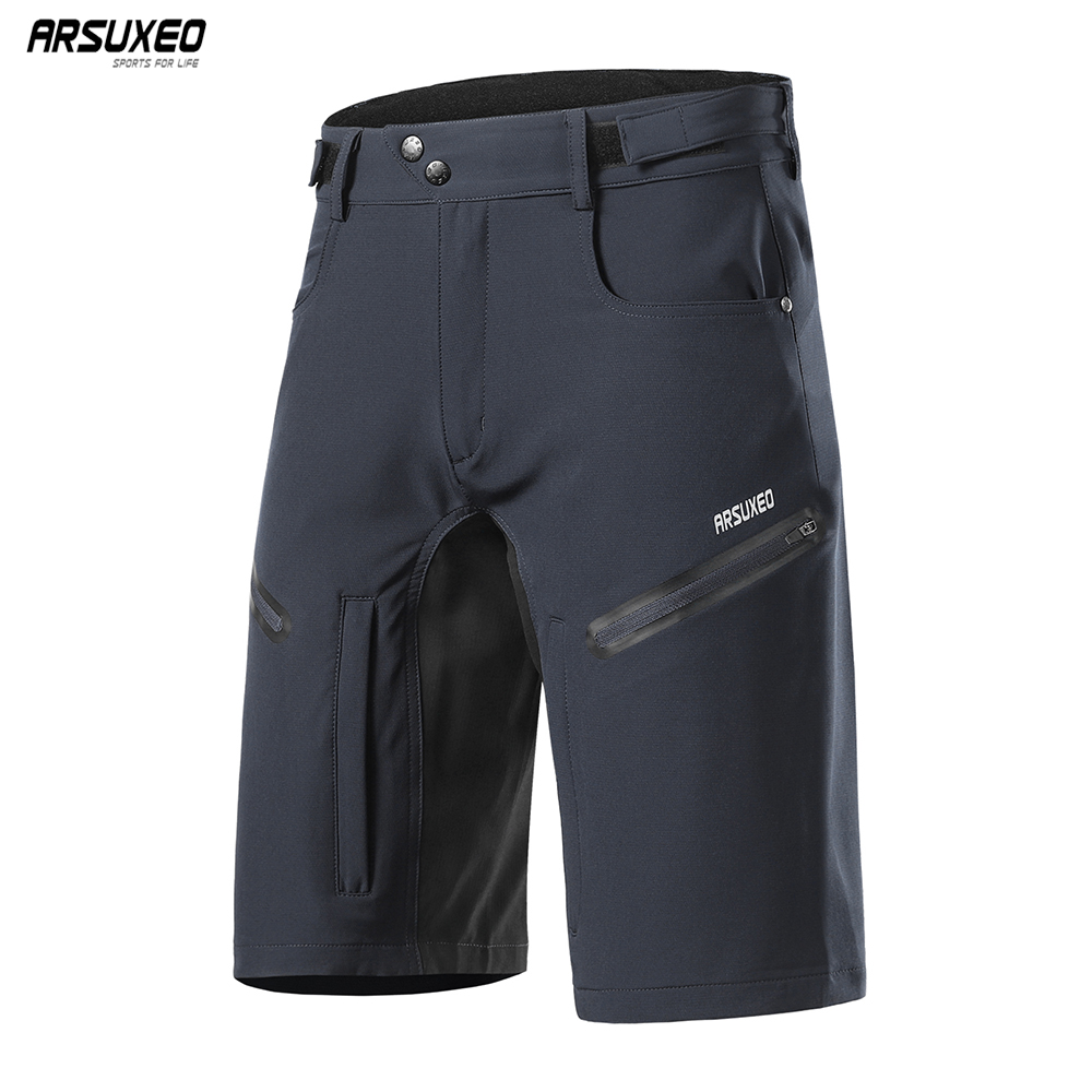 Mountain Biking Overalls - ARSUXEO 남성용 사이클링 반바지 루즈핏 MTB