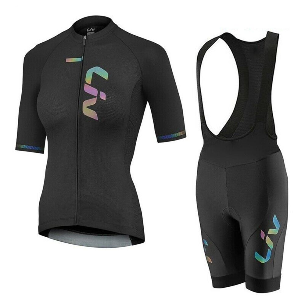 Mountain Biking Clothes - LIV 여름 사이클링 저지 턱받이 반바지