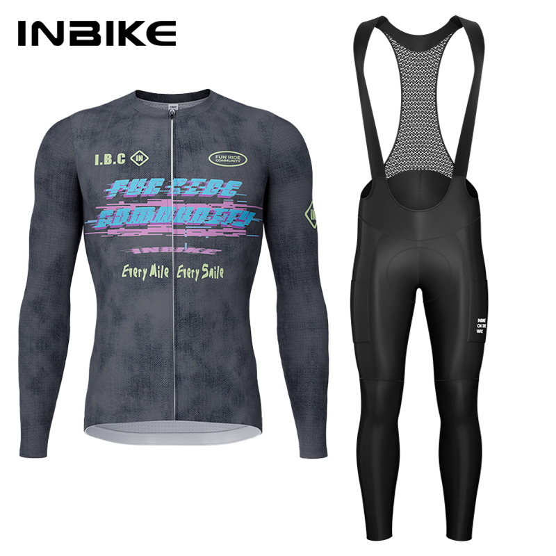 인바이크 봄 가을 사이클링 세트 사이클링 저지 긴팔 패 - Mountain Biking Overalls 리뷰 및 가격