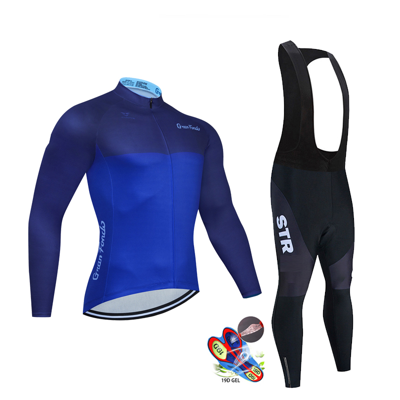 STR 사이클링 의류 세트 남성용, 가을 블랙 긴 소매 - Mountain Biking Clothes 리뷰 및 가격