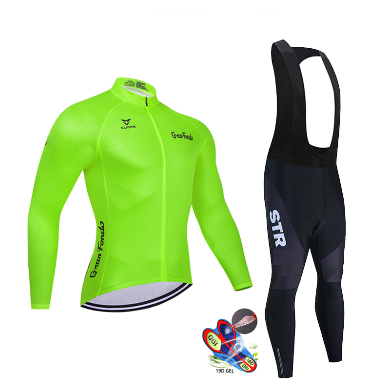 STR 사이클링 의류 세트 남성용, 가을 블랙 긴 소매 - Mountain Biking Clothes 리뷰 및 가격