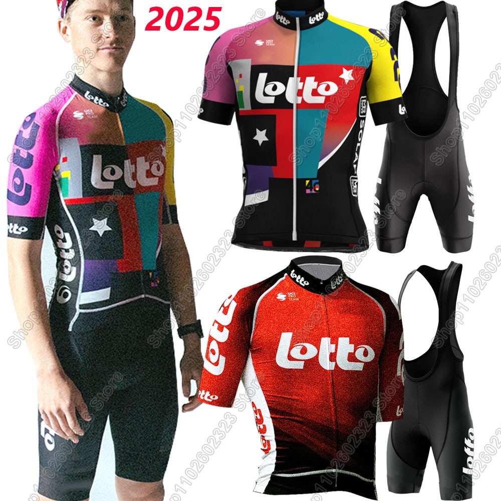 2025 로또 팀 사이클링 저지 세트 여름 벨기에 의류 - Mountain Biking Clothes 리뷰 및 가격