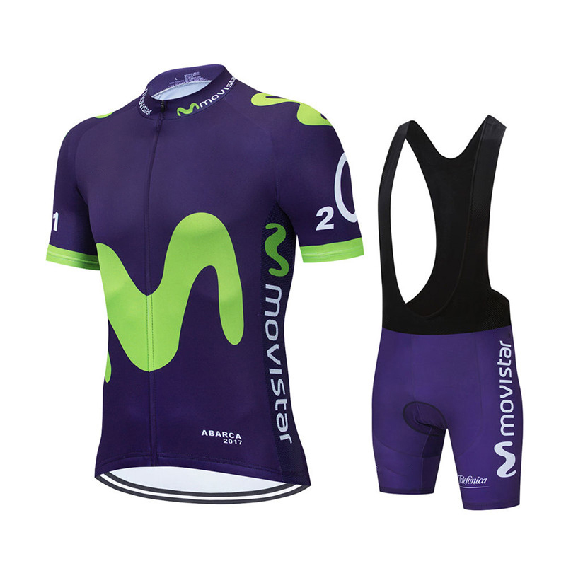 Movistar-신제품 팀 사이클링 저지 세트 MTB  - Mountain Biking Clothes 리뷰 및 가격