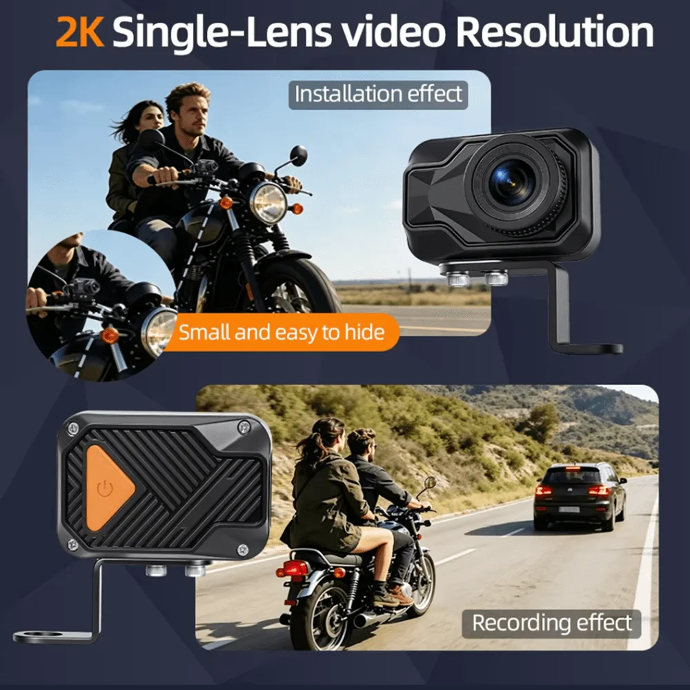 오토바이 DVR 2K HD WiFi 및 앱 방수 IP6 - Mountain Biking Images 리뷰 및 가격