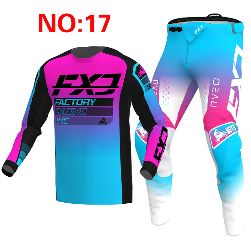 새로운 2025 FXJ 핑크 엔듀로 모토크로스 기어 세 - Mountain Biking Games 리뷰 및 가격