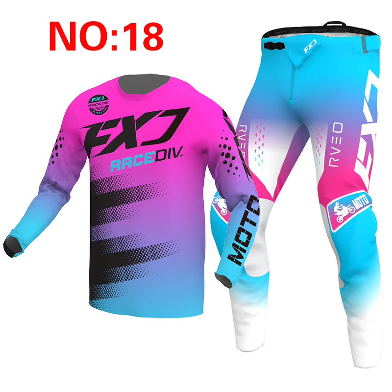 새로운 2025 FXJ 핑크 엔듀로 모토크로스 기어 세 - Mountain Biking Games 리뷰 및 가격