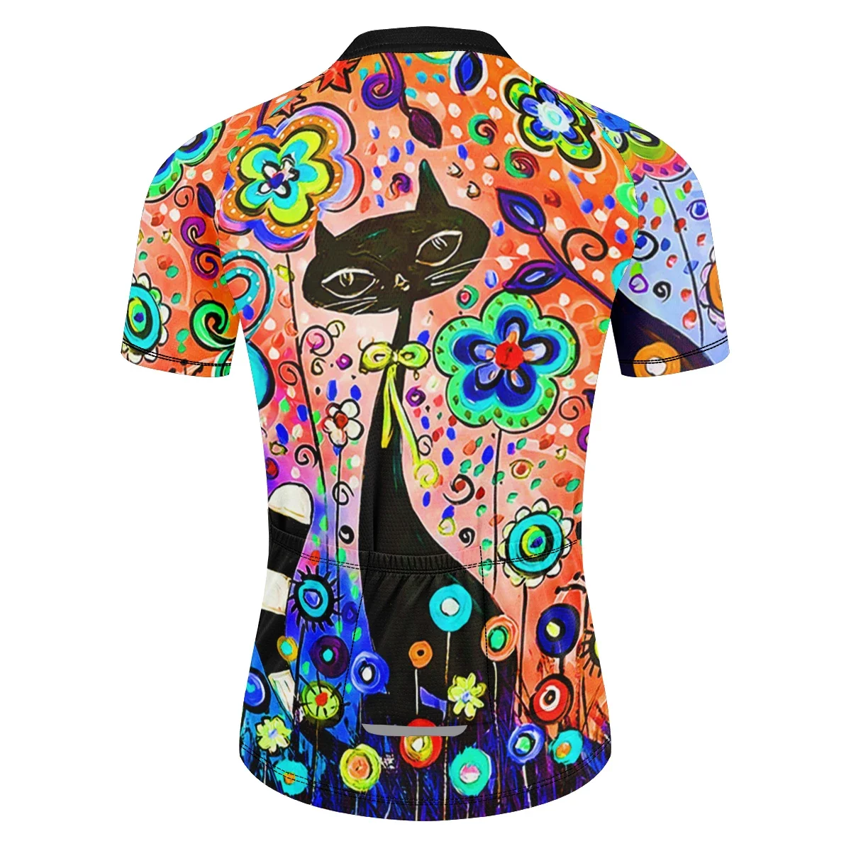 2024 여성용 사이클링 의류 귀여운 컬러 고양이 반팔 - Mountain Biking Clothes 리뷰 및 가격