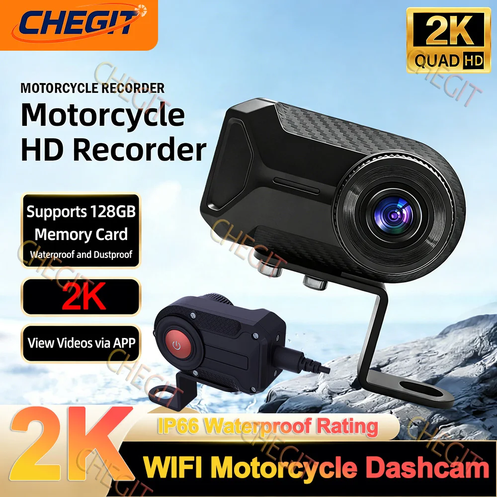 2K HD WiFi 오토바이 DVR 방수 IP66 미니 - Mountain Biking Images 리뷰 및 가격