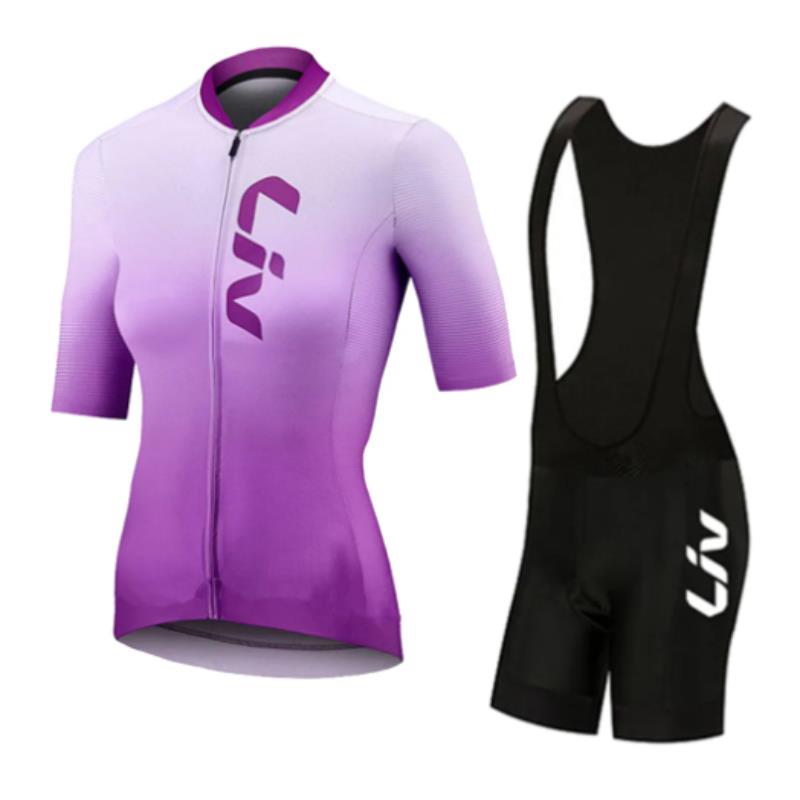 LIV 여름 사이클링 저지 턱받이 반바지 세트 여성 1 - Mountain Biking Clothes 리뷰 및 가격