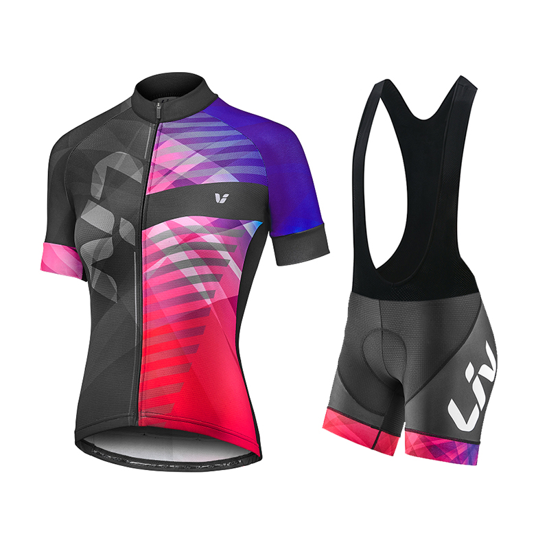 LIV 여름 사이클링 저지 턱받이 반바지 세트 여성 1 - Mountain Biking Clothes 리뷰 및 가격